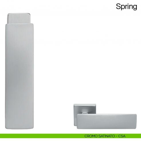 Maniglia martellina DK per finestra Spring Manital - cromato satinato