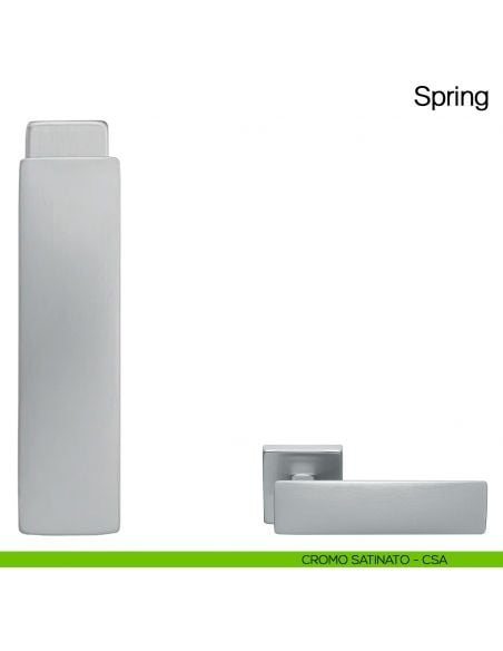 Maniglia martellina DK per finestra Spring Manital - cromato satinato