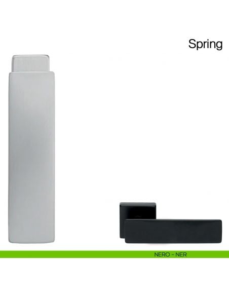 Maniglia martellina DK per finestra Spring Manital - nero