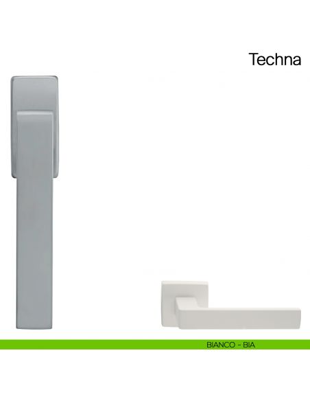 Maniglia martellina DK per finestra Techna Manital - bianco