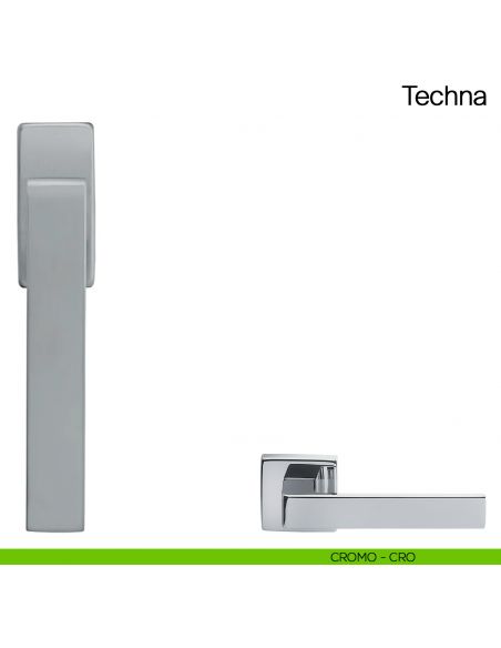 Maniglia martellina DK per finestra Techna Manital - cromato