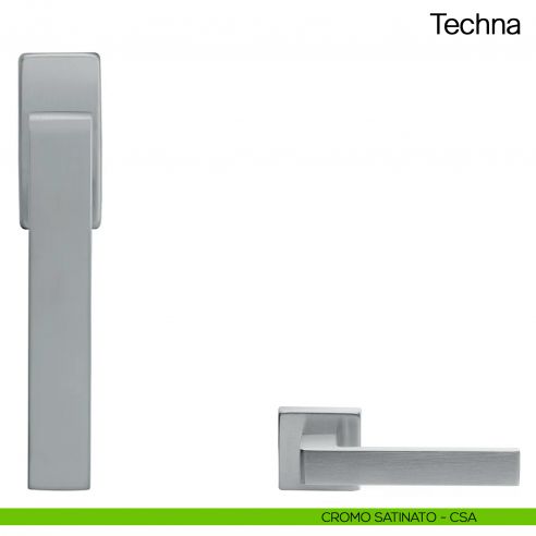 Maniglia martellina DK per finestra Techna Manital - cromato satinato