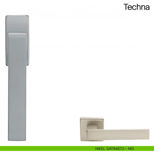 Maniglia martellina DK per finestra Techna Manital - nikel satinato