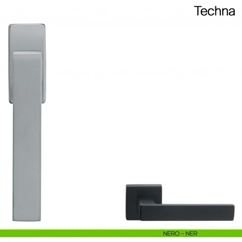 Maniglia martellina DK per finestra Techna Manital - nero