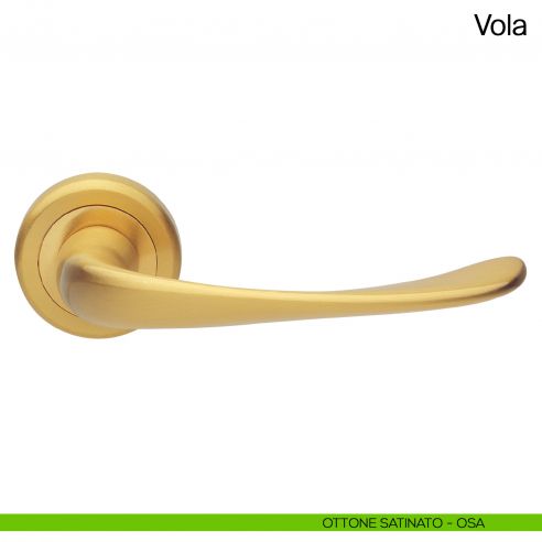 Maniglia per porta Vola Manital - ottone satinato