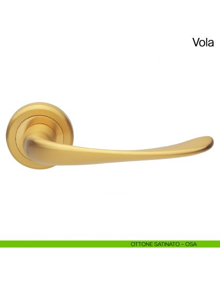Maniglia per porta Vola Manital - ottone satinato