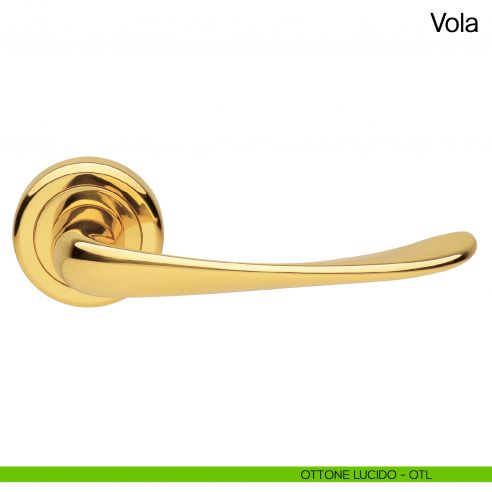 Maniglia per porta Vola Manital - ottone lucido