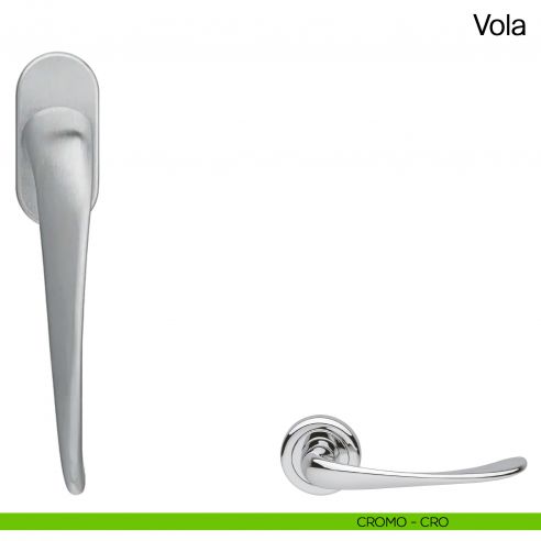 Maniglia martellina DK per finestra Vola Manital - cromato