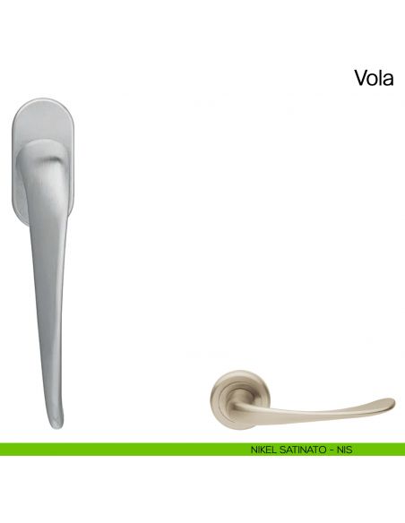 Maniglia martellina DK per finestra Vola Manital - nikel satinato