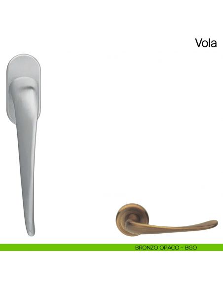 Maniglia martellina DK per finestra Vola Manital - bronzato opaco