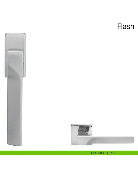 Maniglia martellina DK per finestra Flash Manital - cromato