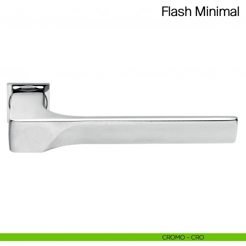 Maniglia per porta Flash Minimal Manital con rosetta minimale - cromato