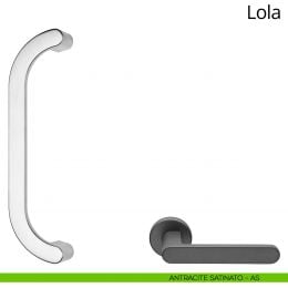 Maniglione per porta zancato Lola Zincral Linea Calì 2