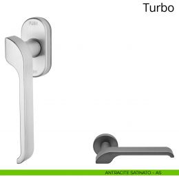 Maniglia per finestra martellina DK antintrusione Turbo Zincral Linea Calì 2