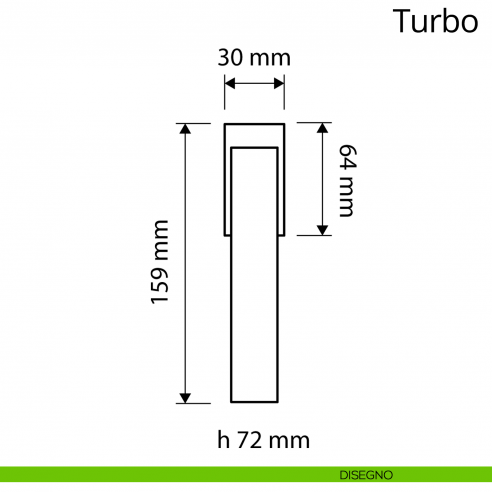 Maniglia per finestra DK Turbo Zincral Linea Calì