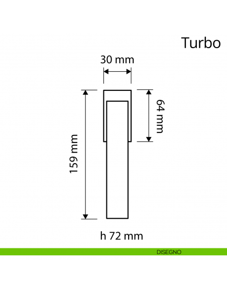 Maniglia per finestra DK Turbo Zincral Linea Calì