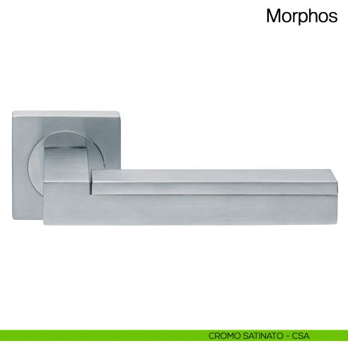 Maniglia per porta Morphos Manital cromato satinato