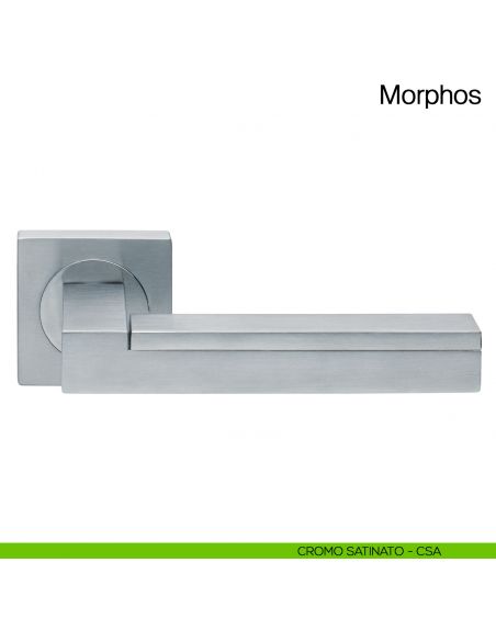 Maniglia per porta Morphos Manital cromato satinato