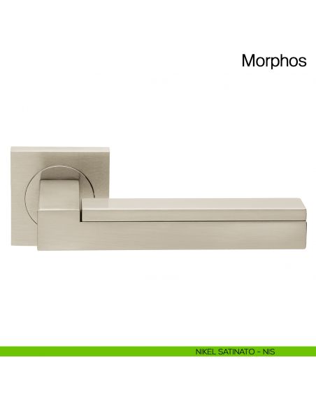 Maniglia per porta Morphos Manital nikel satinato