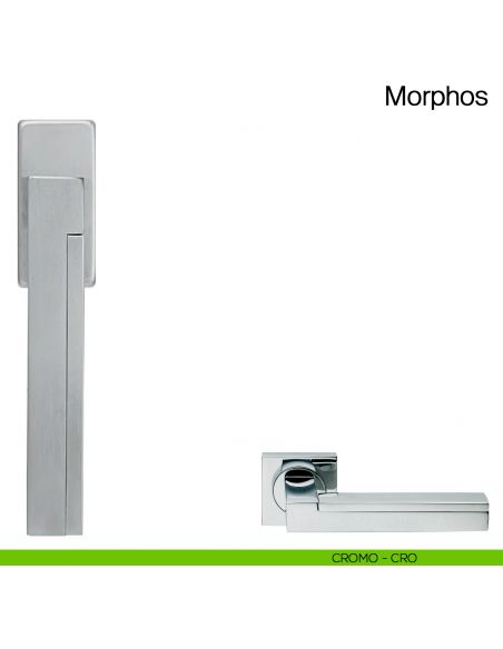 Maniglia martellina DK per finestra Morphos Manital cromato