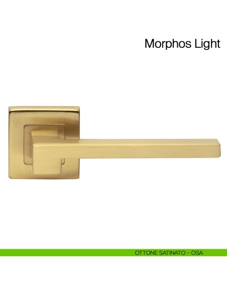 Maniglia per porta Morphos Light Manital ottone satinato