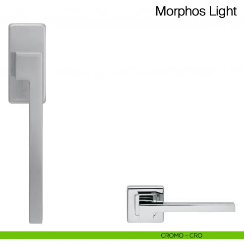 Maniglia martellina DK per finestra Morphos Light Manital cromato