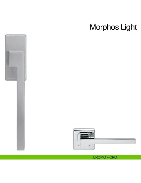 Maniglia martellina DK per finestra Morphos Light Manital cromato
