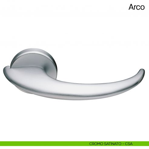 Maniglia per porta Arco Manital cromato satinato