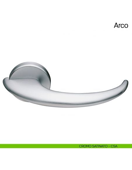 Maniglia per porta Arco Manital cromato satinato