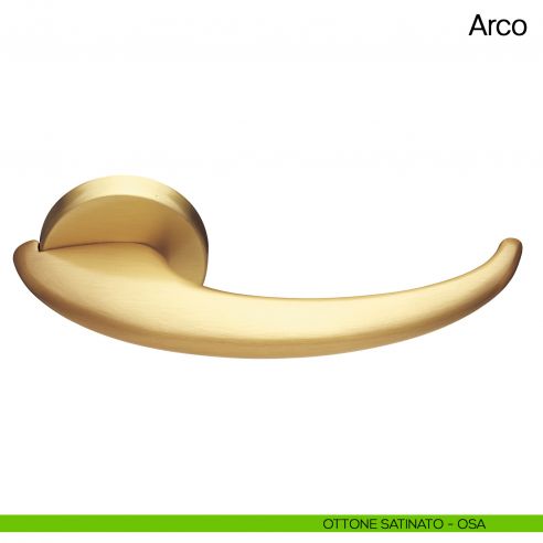 Maniglia per porta Arco Manital ottone satinato