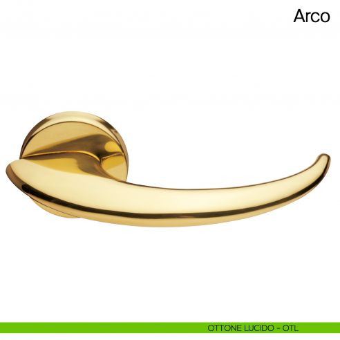 Maniglia per porta Arco Manital ottone lucido