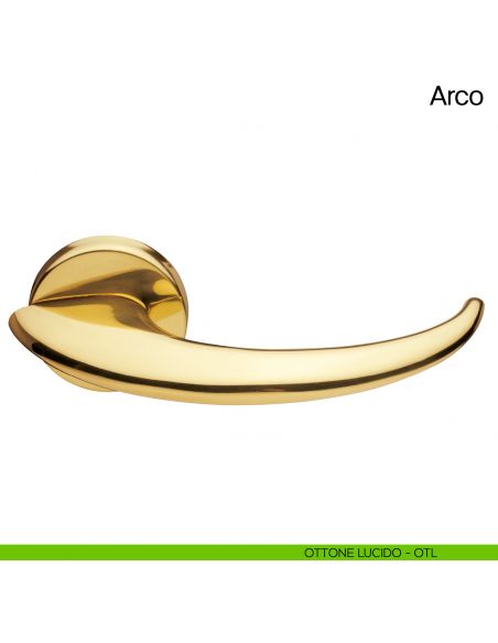 Maniglia per porta Arco Manital ottone lucido