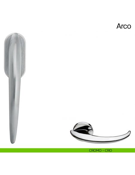 Maniglia martellina DK per finestra Arco Manital cromato