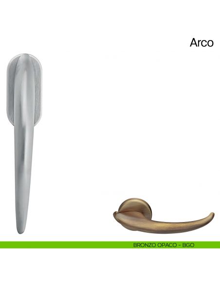 Maniglia martellina DK per finestra Arco Manital bronzato