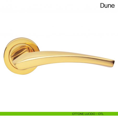 Maniglia per porta Dune Manital ottone lucido
