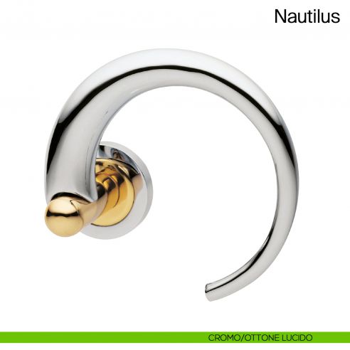 Maniglia per porta Nautilus Manital cromato/ottone lucido