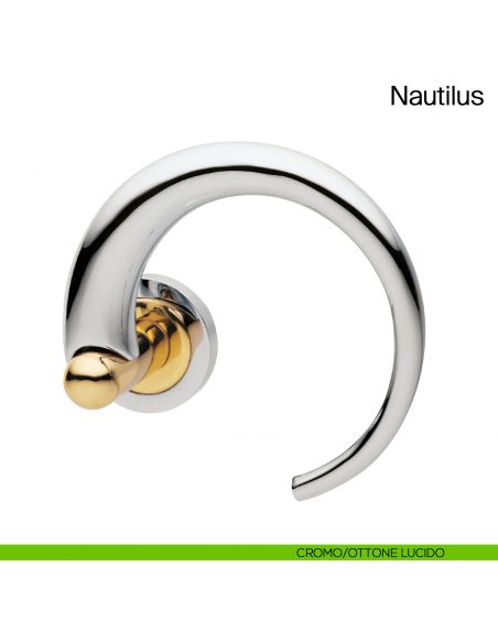 Maniglia per porta Nautilus Manital cromato/ottone lucido