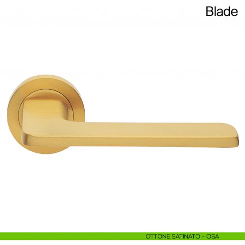 Maniglia per porta Blade Manital ottone satinato