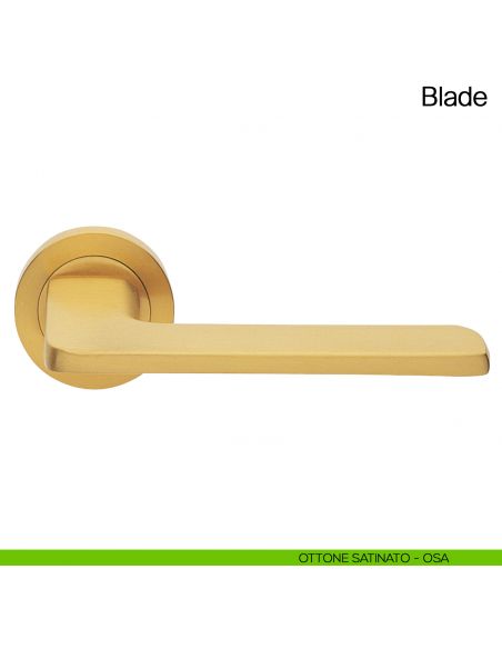Maniglia per porta Blade Manital ottone satinato