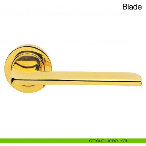 Maniglia per porta Blade Manital ottone lucido