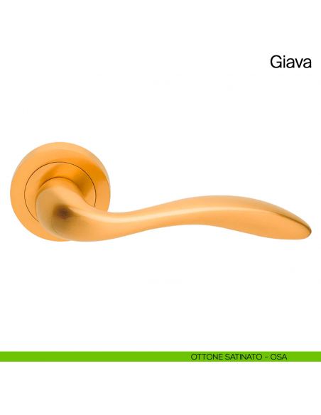 Maniglia per porta Giava Manital ottone satinato