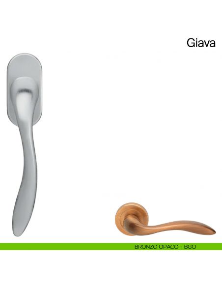 Maniglia martellina DK per finestra Giava Manital bronzato