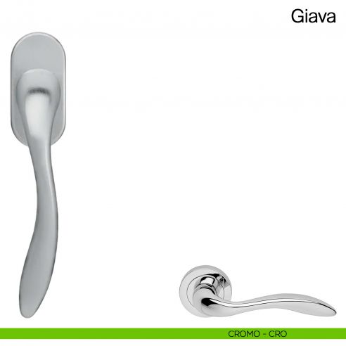Maniglia martellina DK per finestra Giava Manital cromato