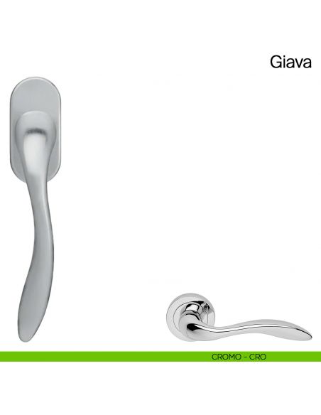 Maniglia martellina DK per finestra Giava Manital cromato