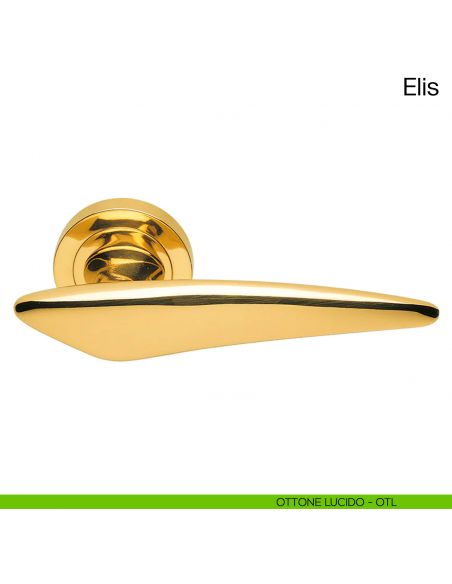Maniglia per porta Elis Manital ottone lucido