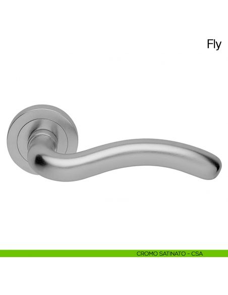 Maniglia per porta Fly Manital cromato satinato
