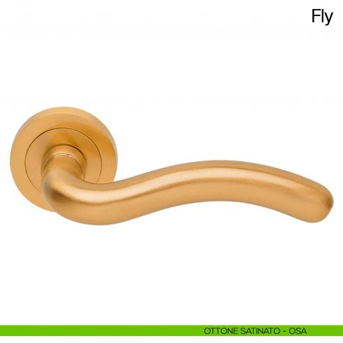 Maniglia per porta Fly Manital ottone satinato