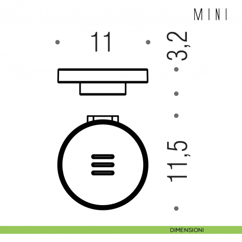 Porta sapone inamovibile Colombo Design serie Mini disegno