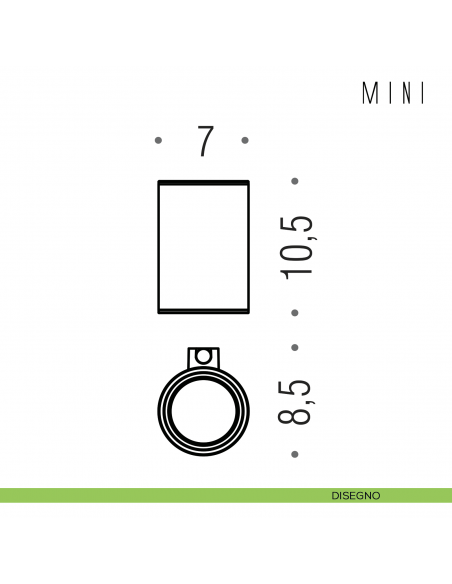 Porta bicchiere Colombo Design serie Mini disegno