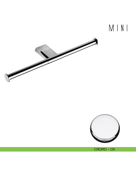 Porta rotolo doppio Colombo Design Mini B4090 CROMO